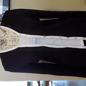 Pretty black and white cardigan